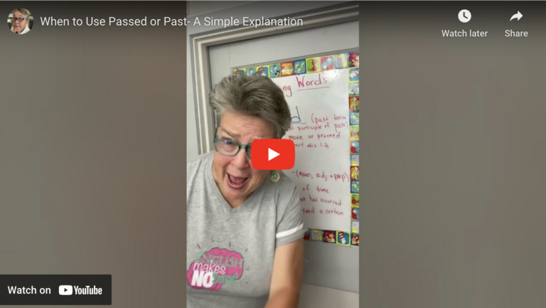When to use passed or past